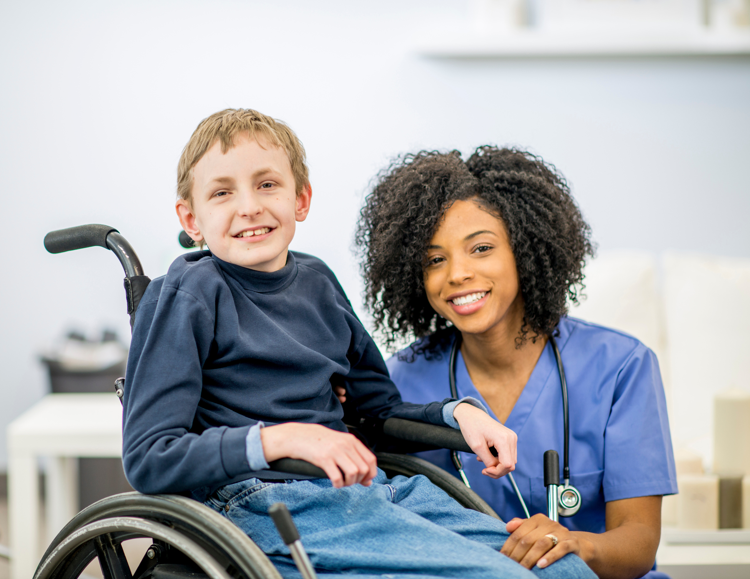 Boy with Developmental Disability